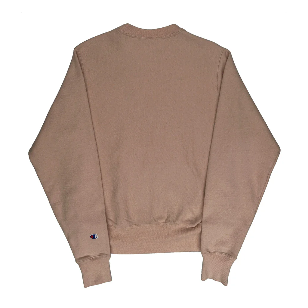 Reverse Weave Champion Sweatshirt - XS Pink Cotton Blend - Image 2