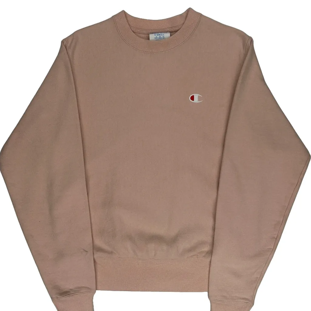 Reverse Weave Champion Sweatshirt - XS Pink Cotton Blend - Image 5