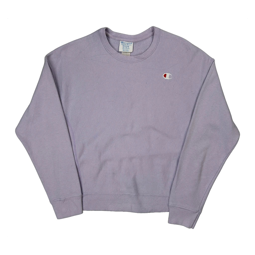 Reverse Weave Champion Sweatshirt - Medium Purple Cotton Blend