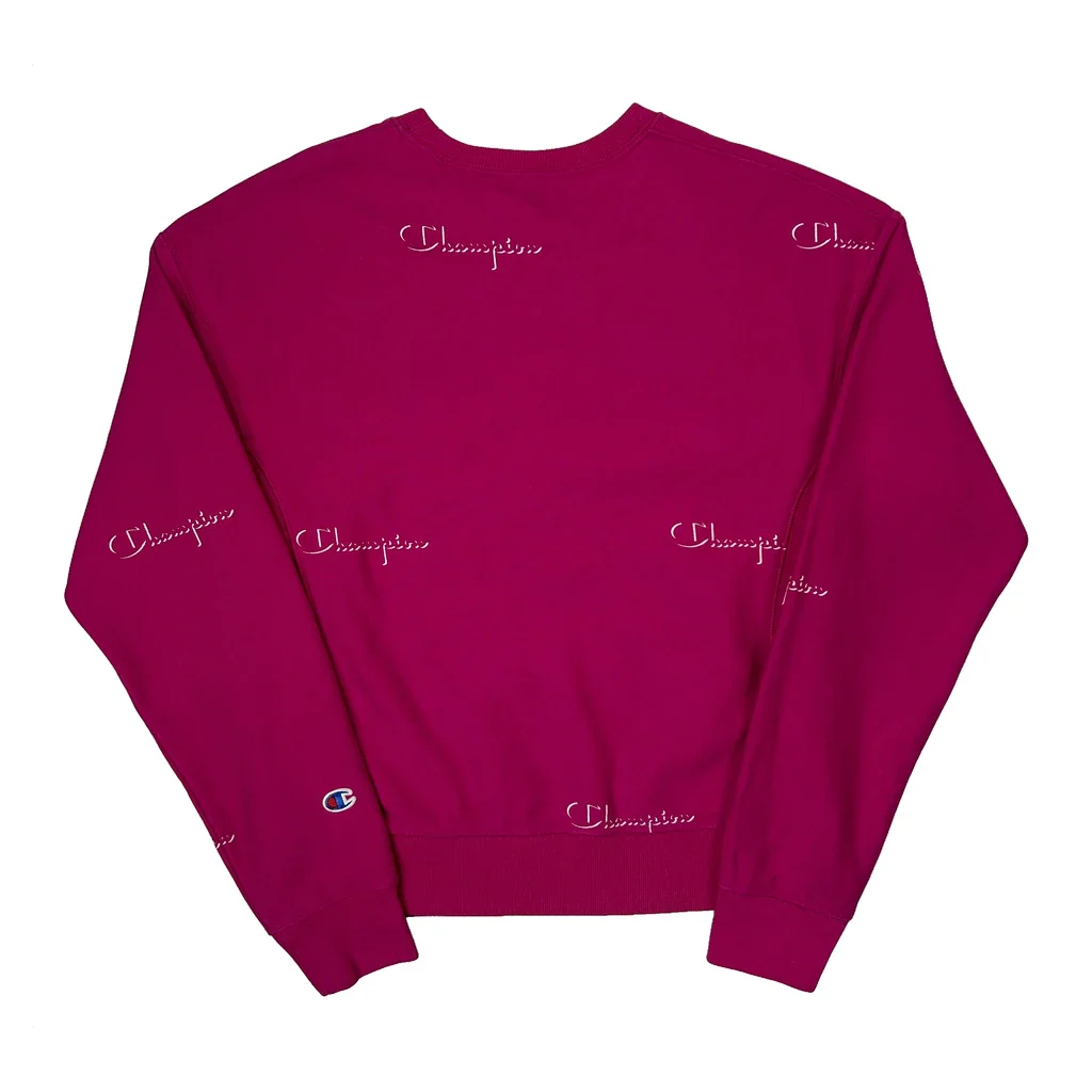 Reverse Weave Champion Sweatshirt - Medium Red Cotton - Image 2