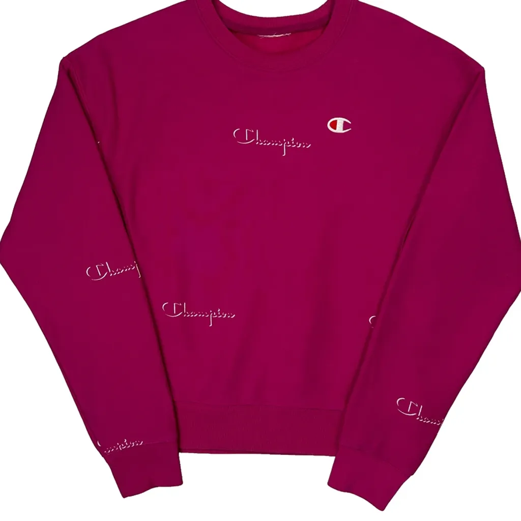 Reverse Weave Champion Sweatshirt - Medium Red Cotton - Image 4