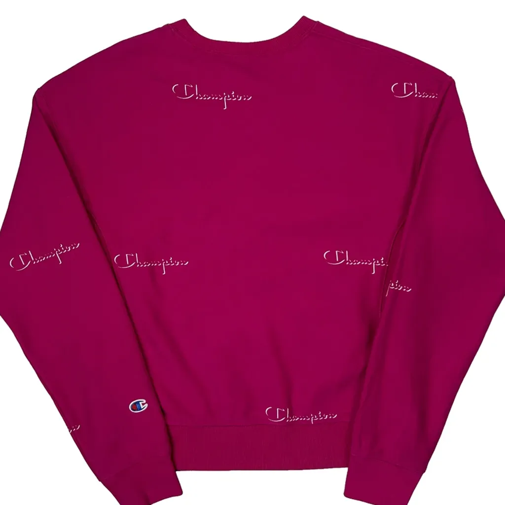 Reverse Weave Champion Sweatshirt - Medium Red Cotton - Image 7