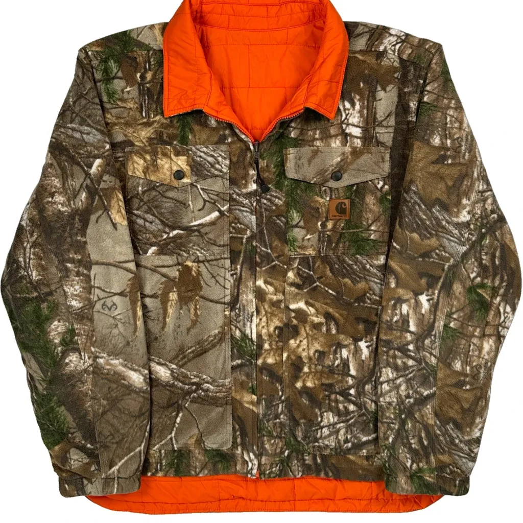 Reversible Carhartt Camo Realtree Jacket - Large Camo Polyester - Image 4