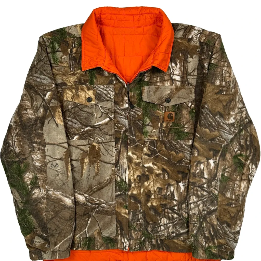 Reversible Carhartt Camo Realtree Jacket - Large Camo Polyester - Image 5