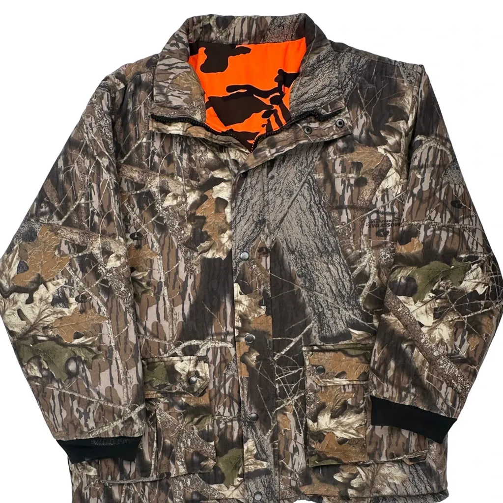 Reversible Mossy Oak Jacket - XL Camo Polyester - Image 4