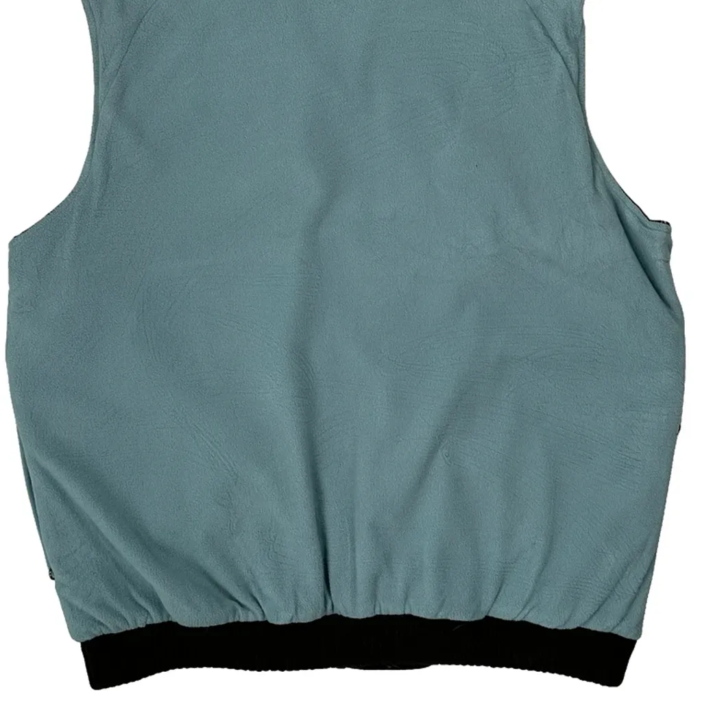 Reversible Patagonia Floral Fleece Jacket - Large Blue Polyester - Image 7