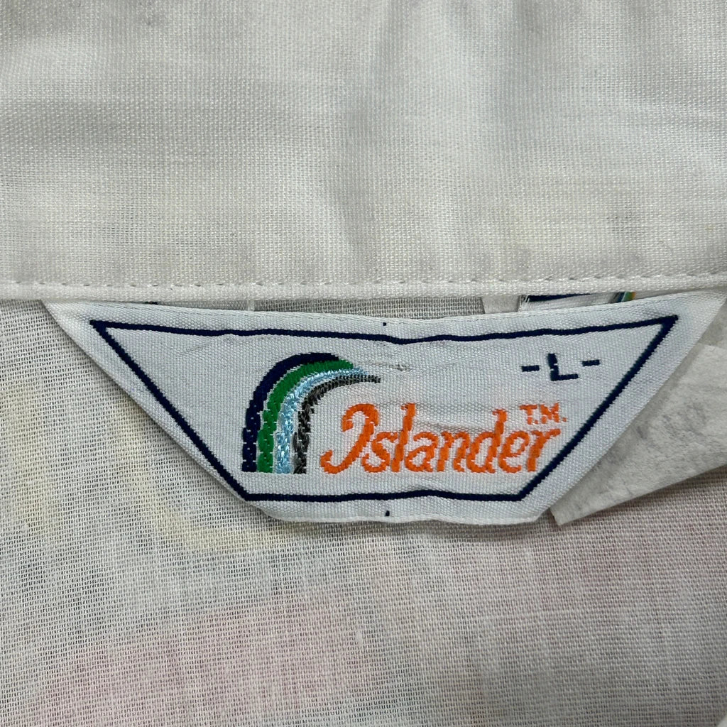 Rhodes Riding Academy Islander Graphic Short Sleeve Shirt - Large White Cotton - Image 3