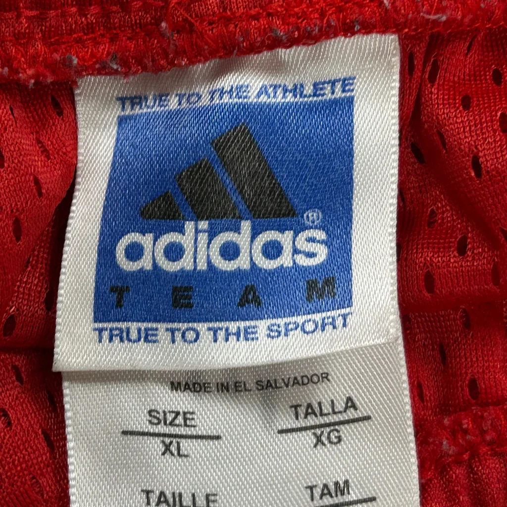 Rhs Adidas Sport Shorts - XL Red Polyester - Image 3