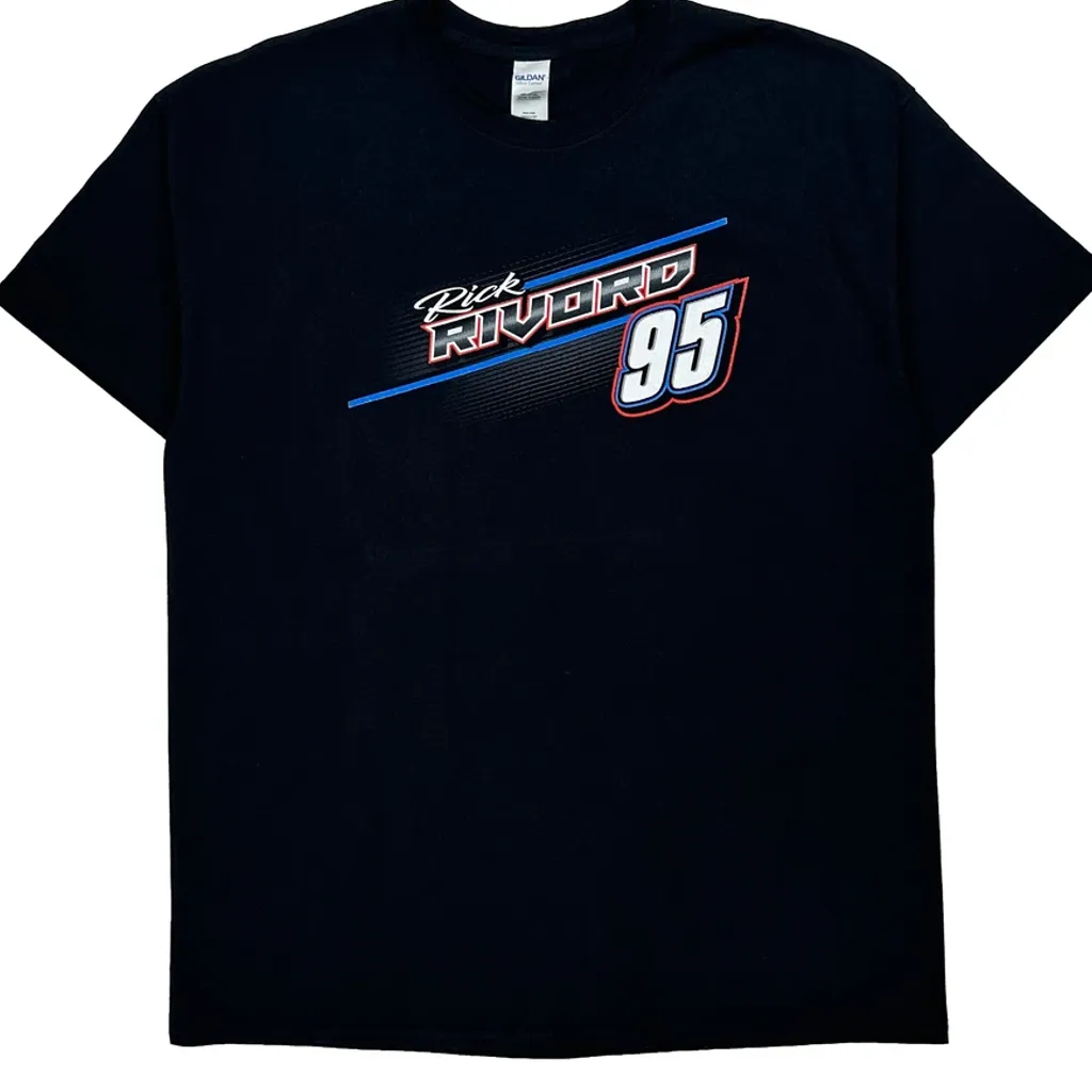 Rick Rivord Racing Gildan Graphic T-Shirt - XL Black Cotton - Image 4