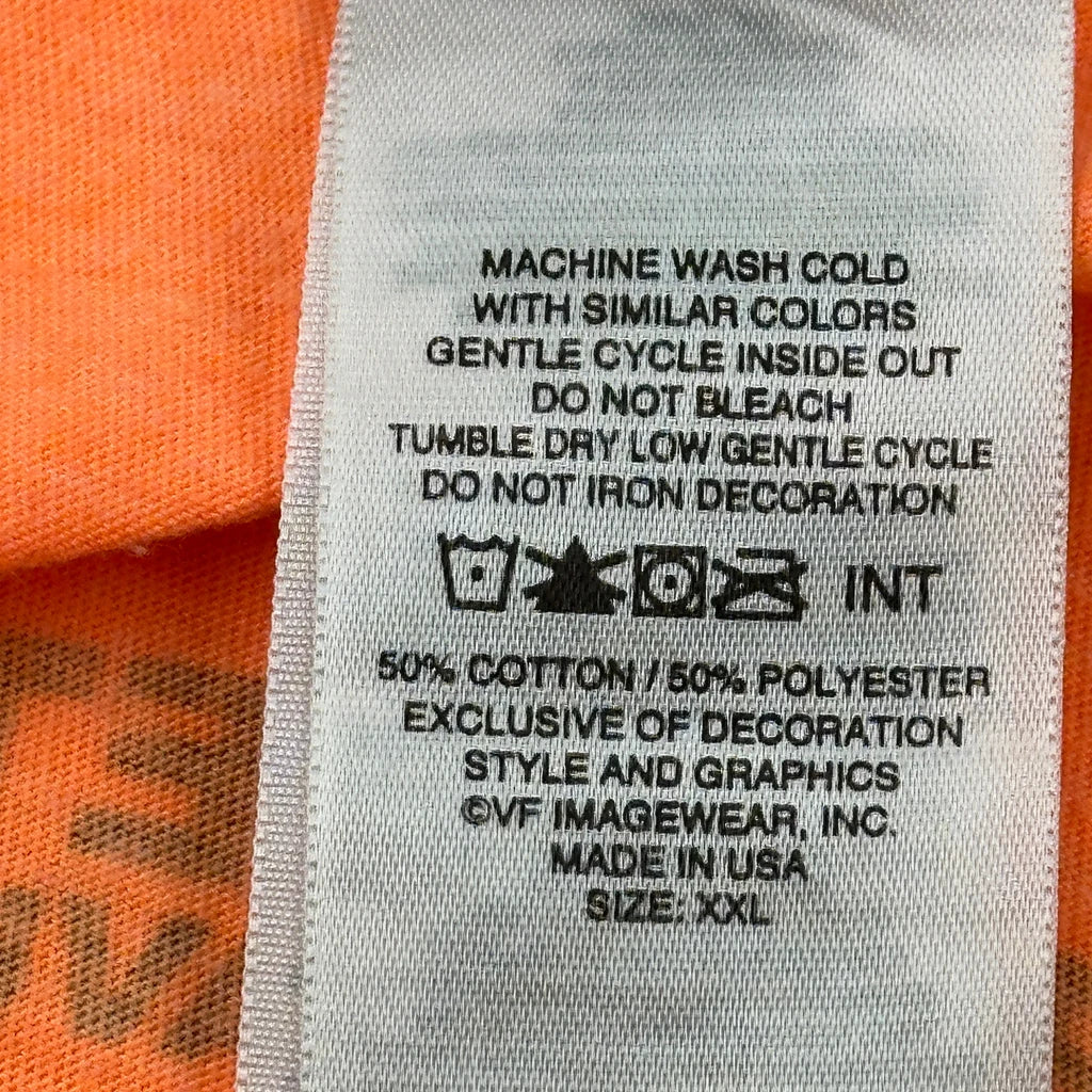 Ride To Live Harley Davidson Graphic T-Shirt - 2XL Orange Cotton Blend - Image 3