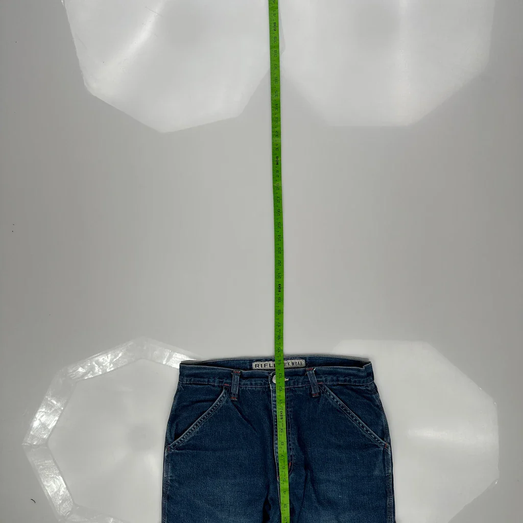 Rifle Carpenter Jeans - 30W 25L Blue Denim - Image 4