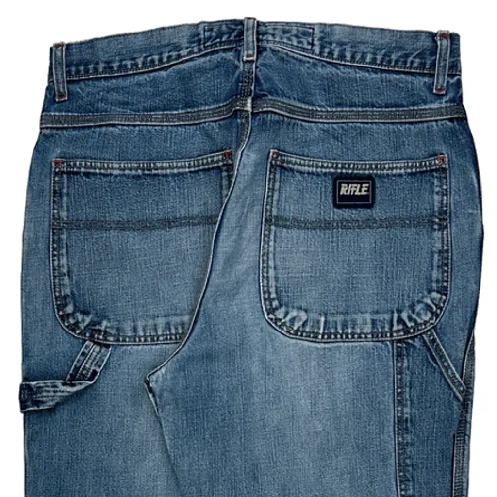 Rifle Carpenter Jeans - 32W 30L Blue Cotton - Image 8