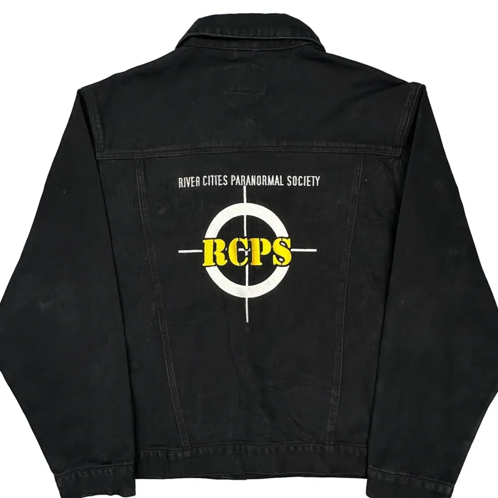 River Cities Paranormal Society Lee Graphic Denim Jacket - 2XL Black Cotton - Image 6