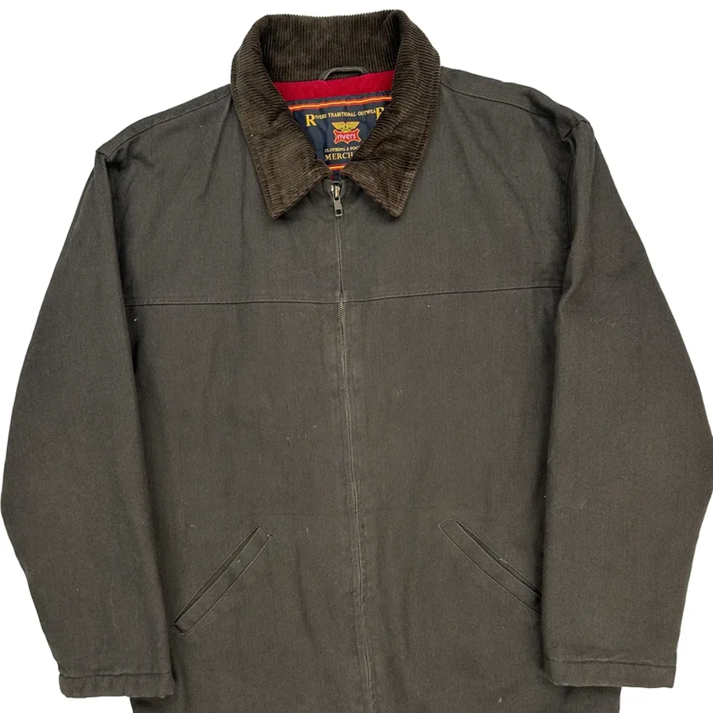 Rivers Wear Workwear Jacket - Small Brown Cotton - Image 4