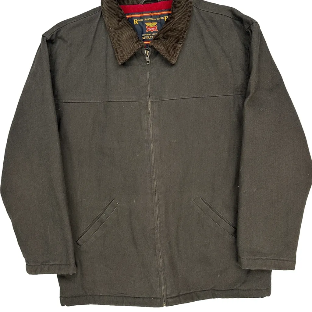 Rivers Wear Workwear Jacket - Small Brown Cotton - Image 5