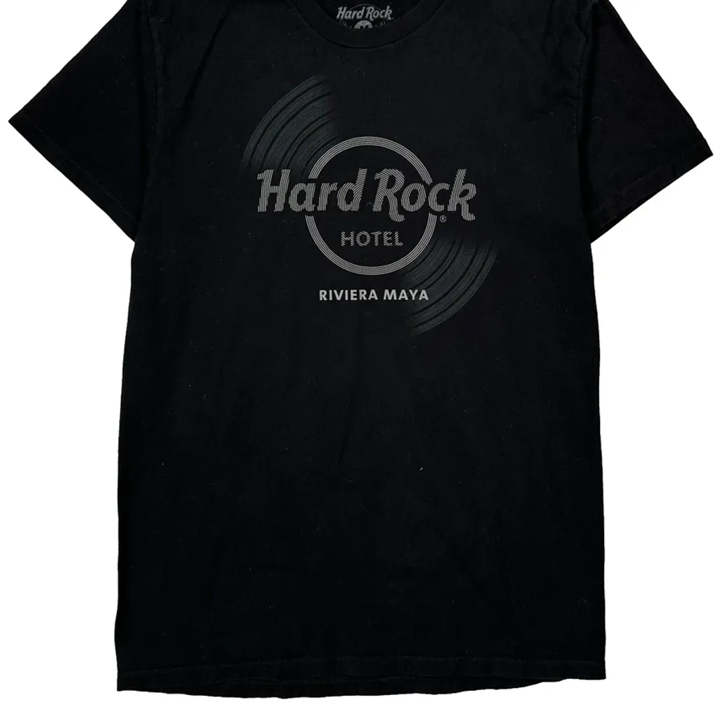 Riviera Maya Hard Rock Cafe Graphic T-Shirt - Medium Black Cotton - Image 5