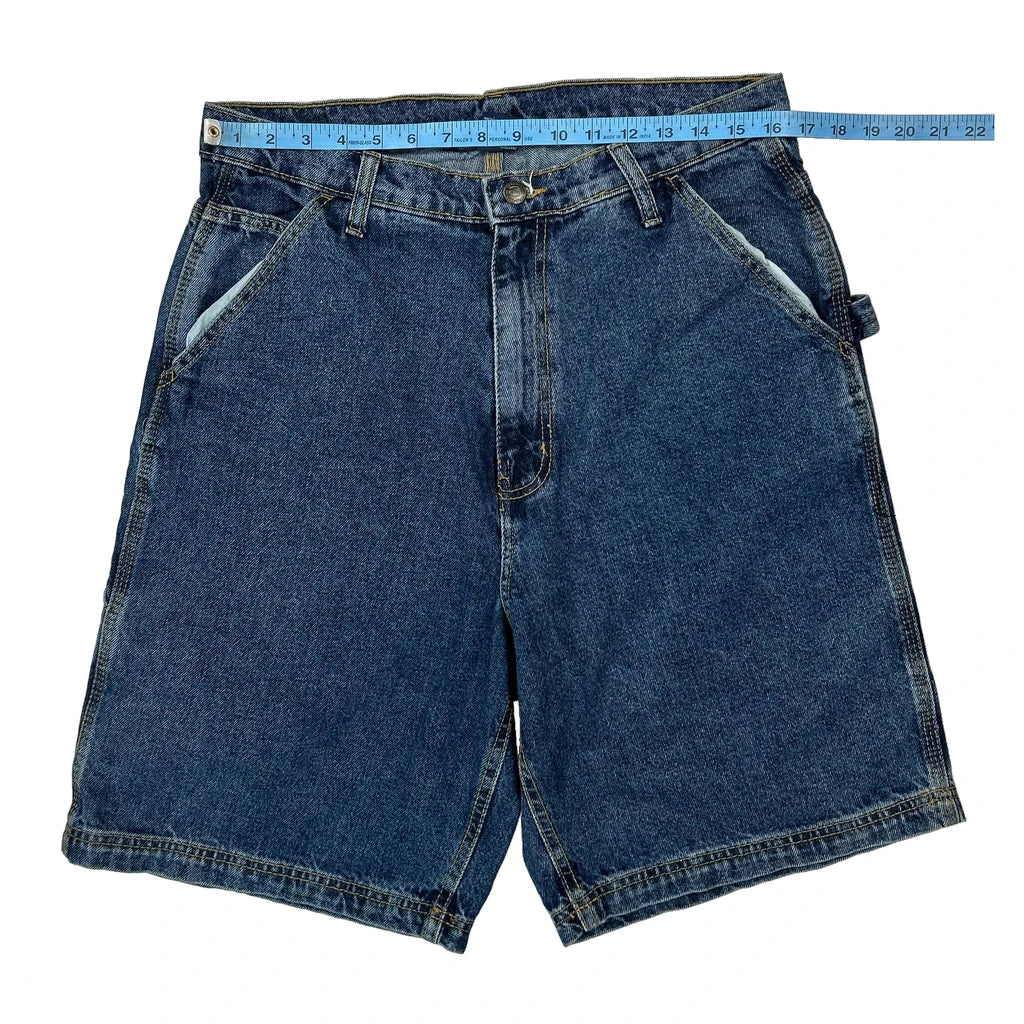 Rk Brand Denim Shorts - 32W 10L Blue Cotton - Image 2