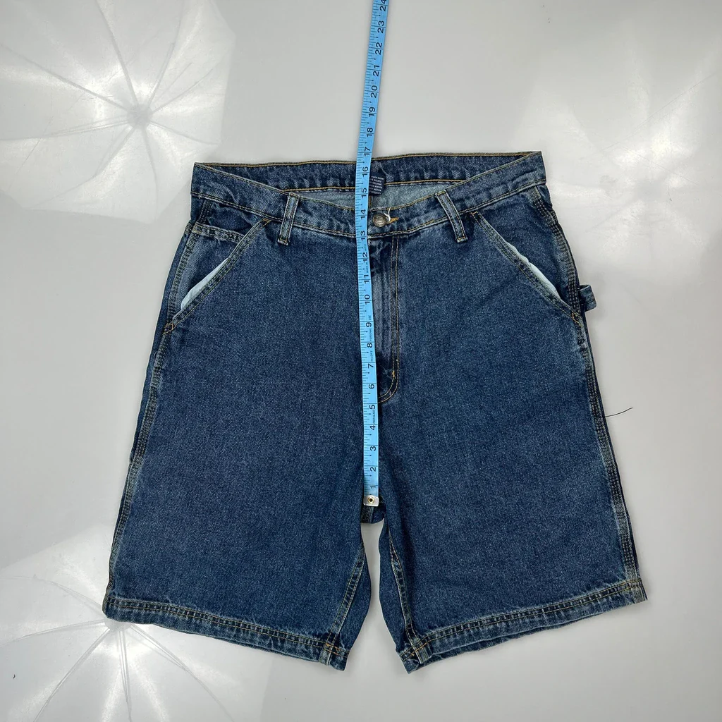 Rk Brand Denim Shorts - 32W 10L Blue Cotton - Image 3