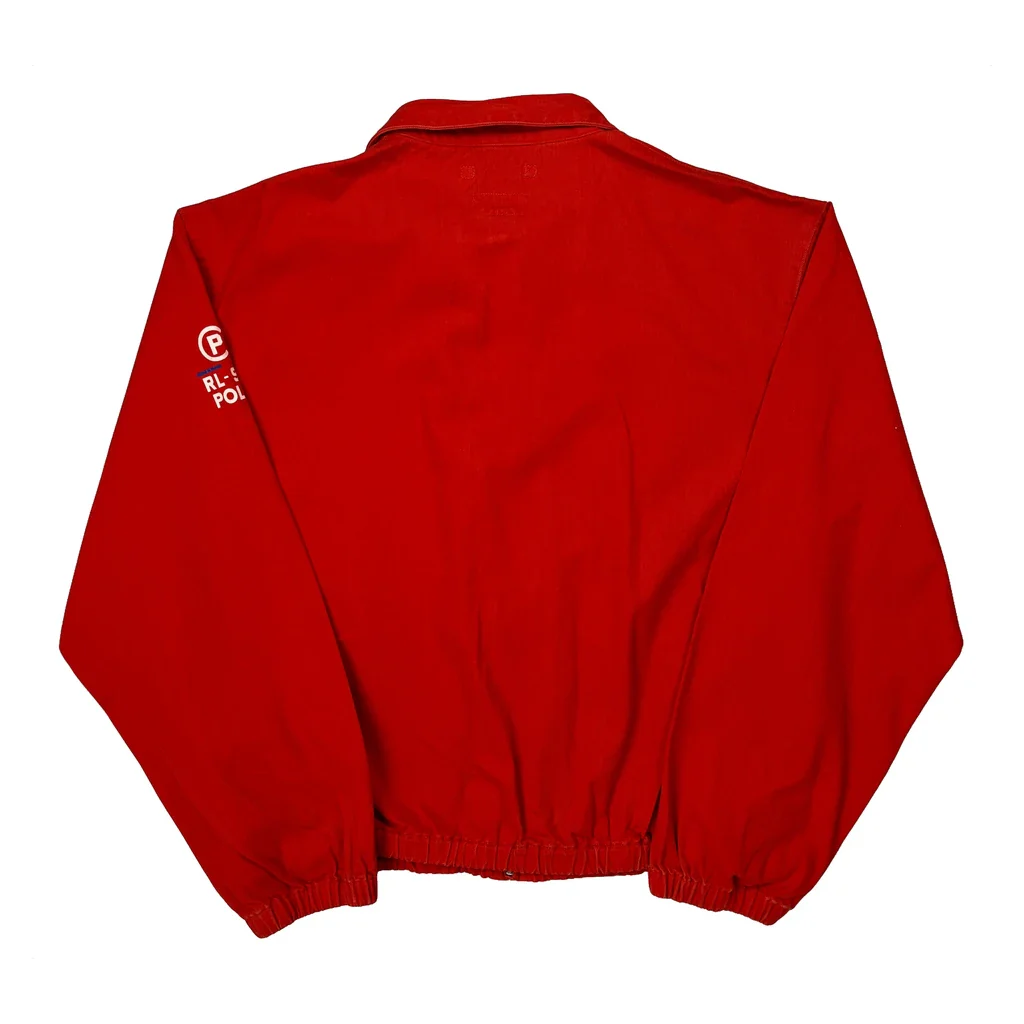 Rl-92 Polo By Ralph Lauren Made In USA Harrington Jacket - XL Red Cotton - Image 2