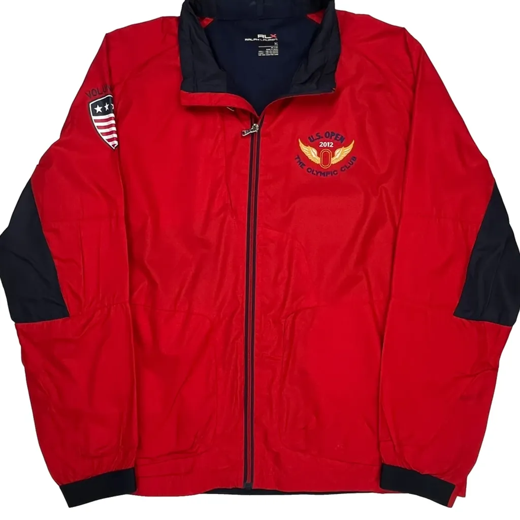 Rlx Ralph Lauren U.S. Open 2012 Windbreaker - XL Red Polyester - Image 5