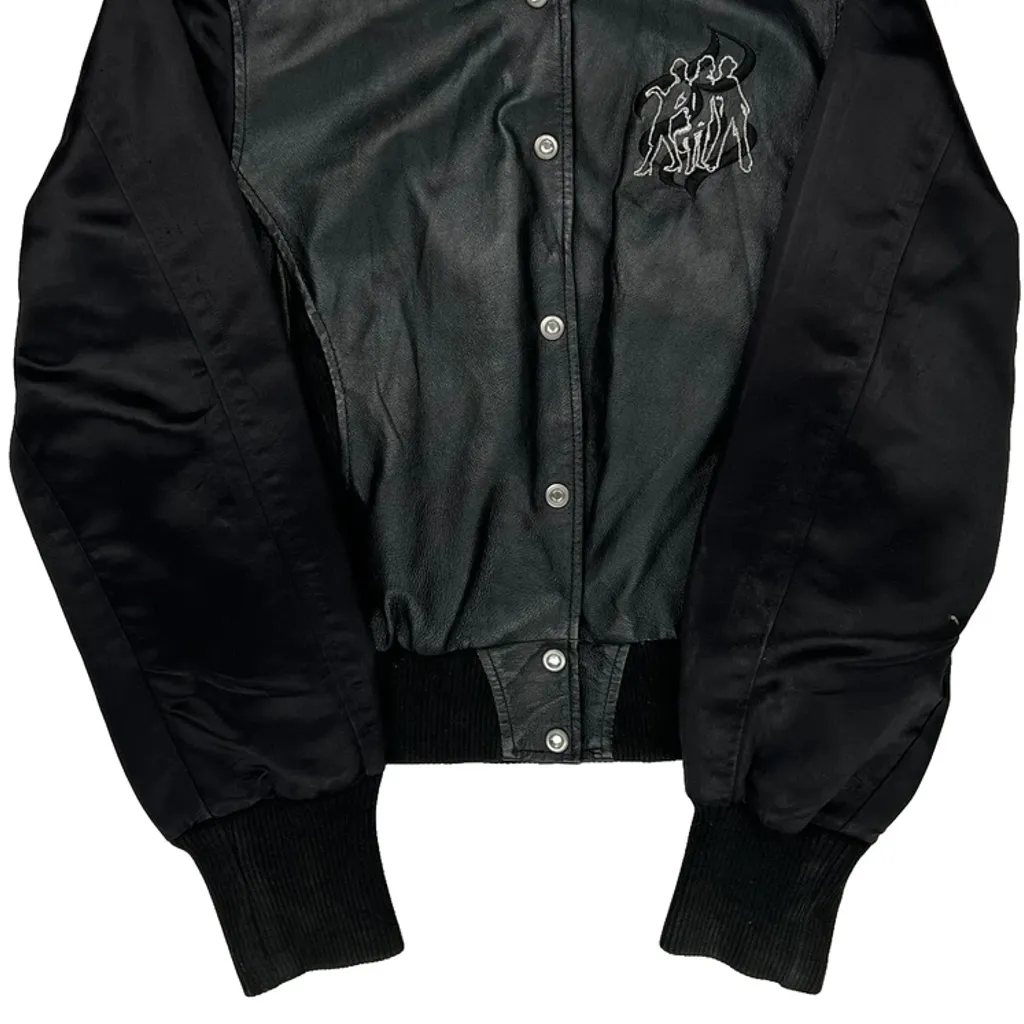 Rocawear Studded Bomber Jacket - Large Black Polyester - Image 5