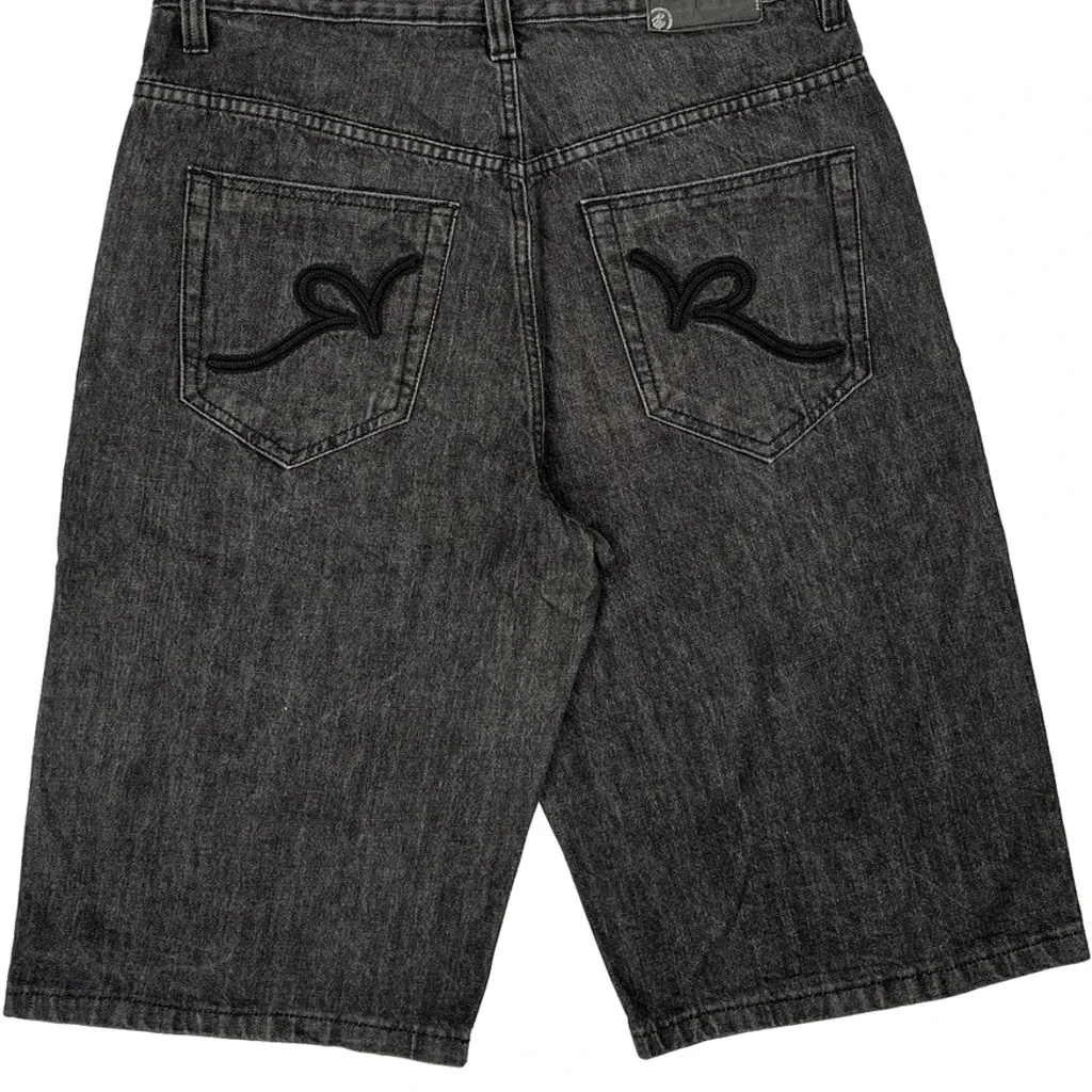 Rocawear Denim Shorts - 34W 13L Grey Denim - Image 8