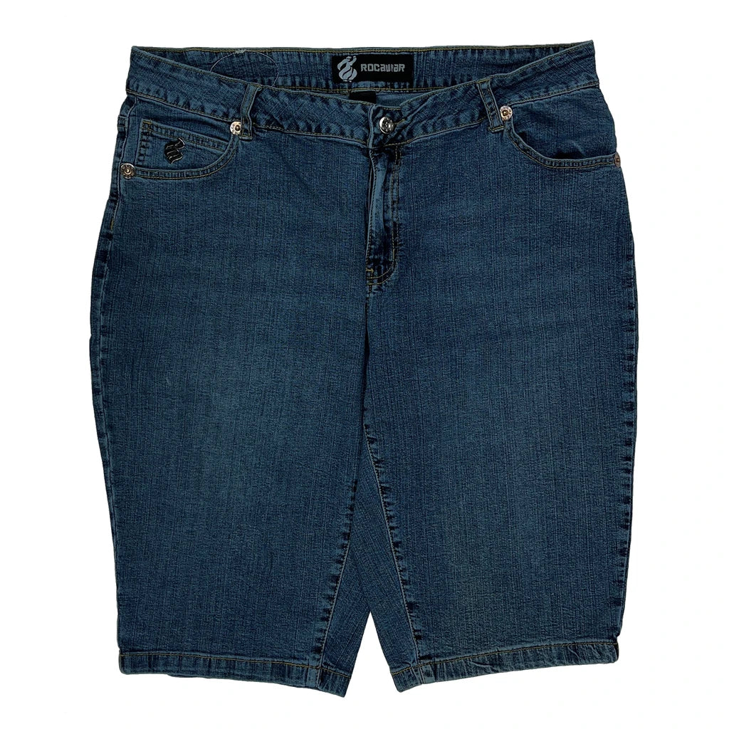 Rocawear Denim Shorts - 34W UK 14 Blue Cotton - Image 2