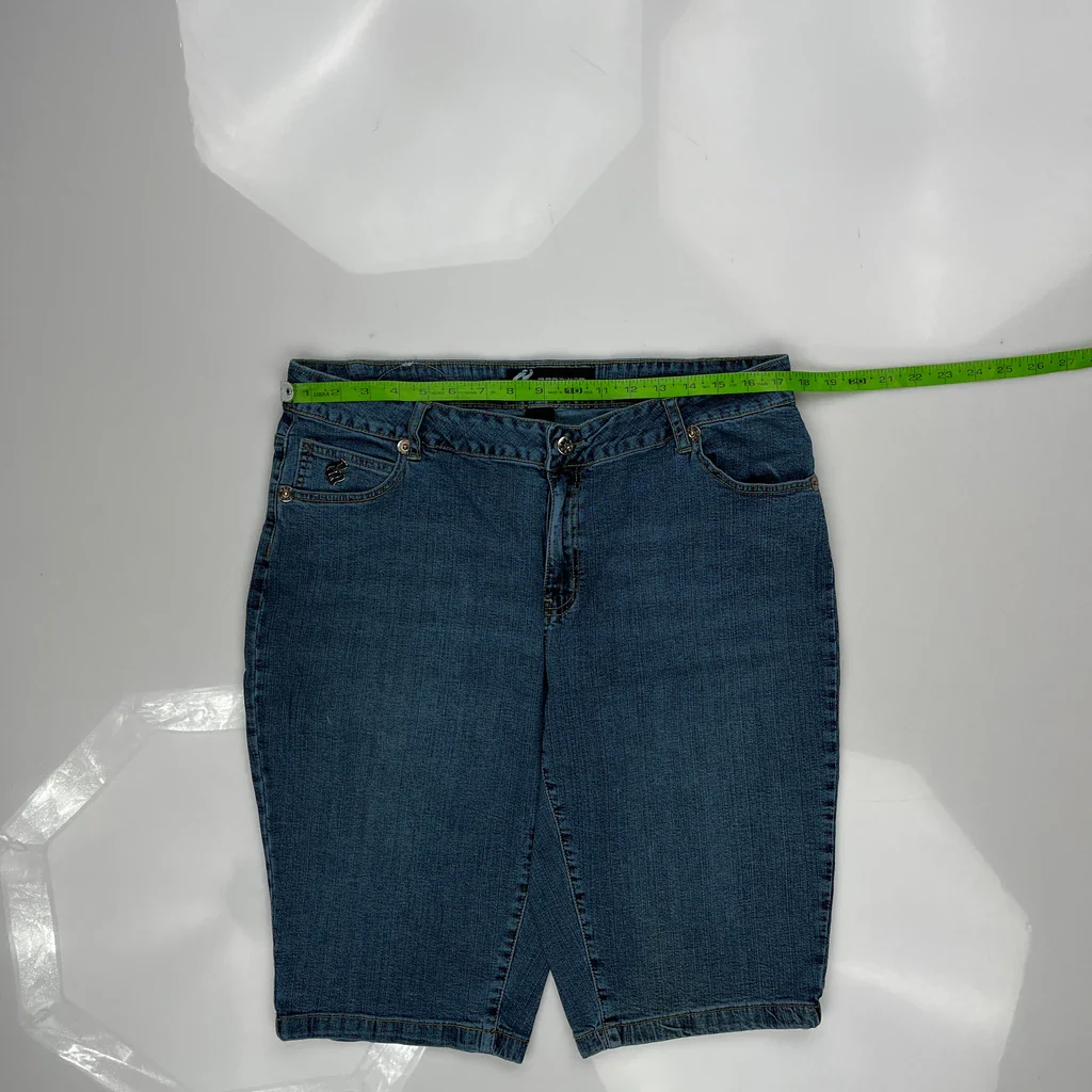 Rocawear Denim Shorts - 34W UK 14 Blue Cotton - Image 3