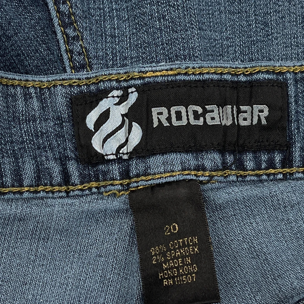 Rocawear Denim Shorts - 34W UK 14 Blue Cotton - Image 6