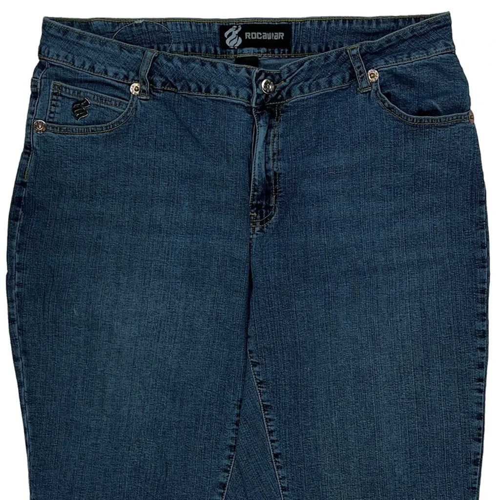 Rocawear Denim Shorts - 34W UK 14 Blue Cotton - Image 9