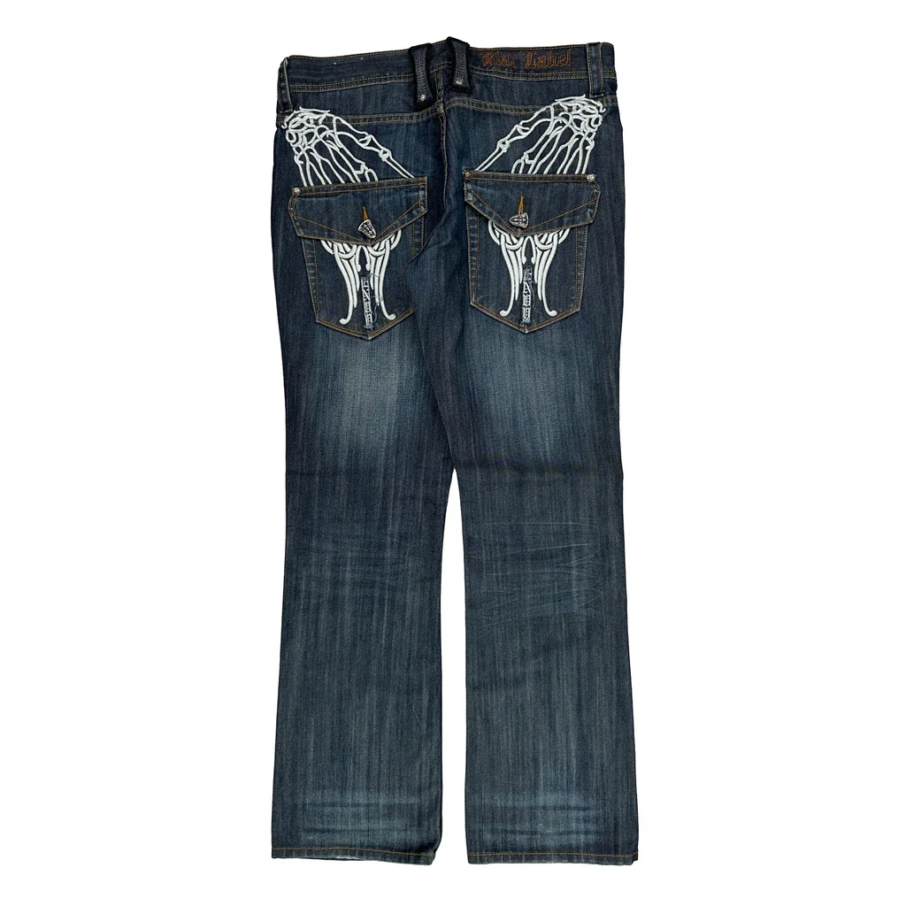Rocawear Boot Cut Jeans - 36W 32L Blue Cotton
