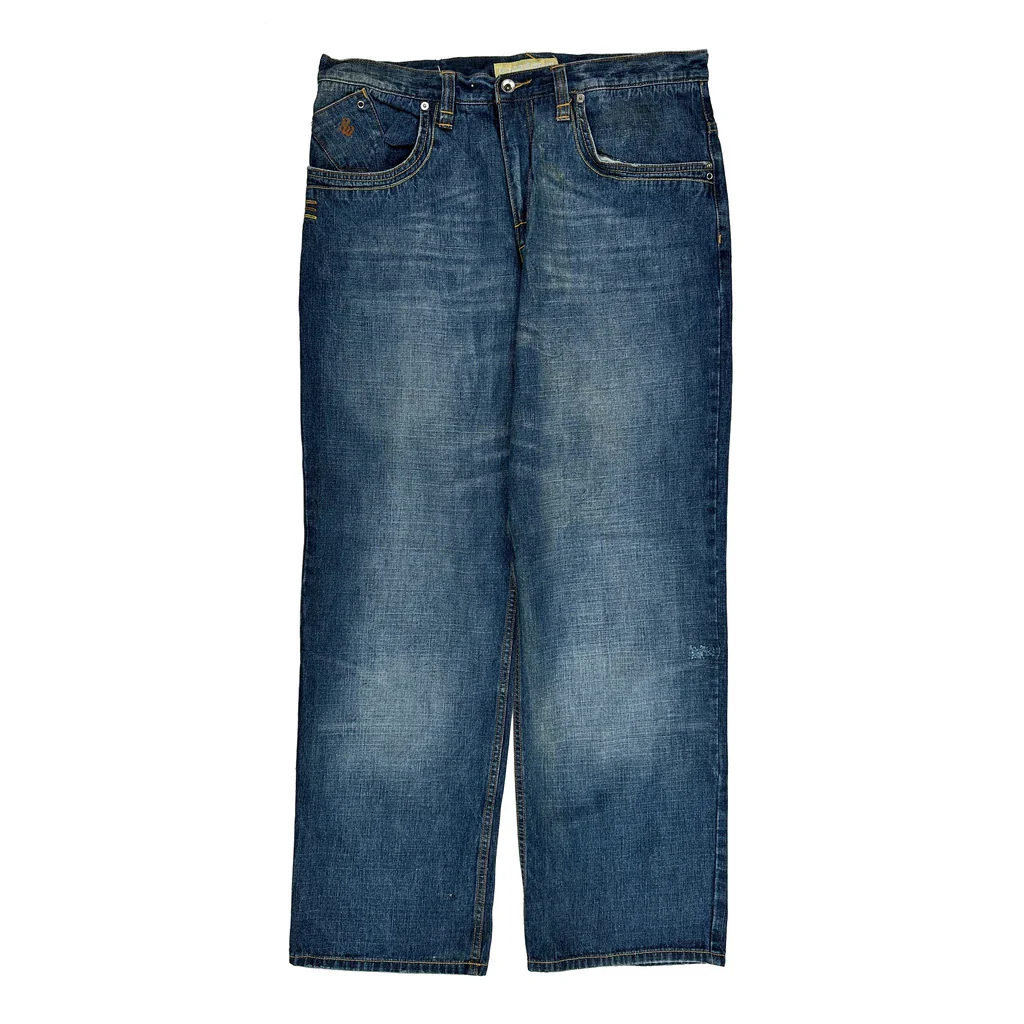 Rocawear Graphic Jeans - 36W 33L Blue Cotton - Image 2