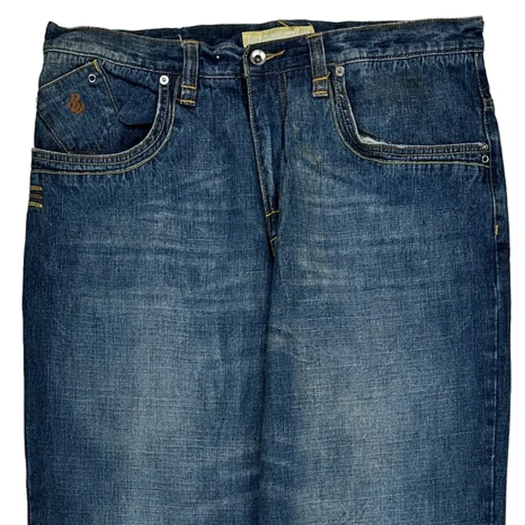 Rocawear Graphic Jeans - 36W 33L Blue Cotton - Image 9