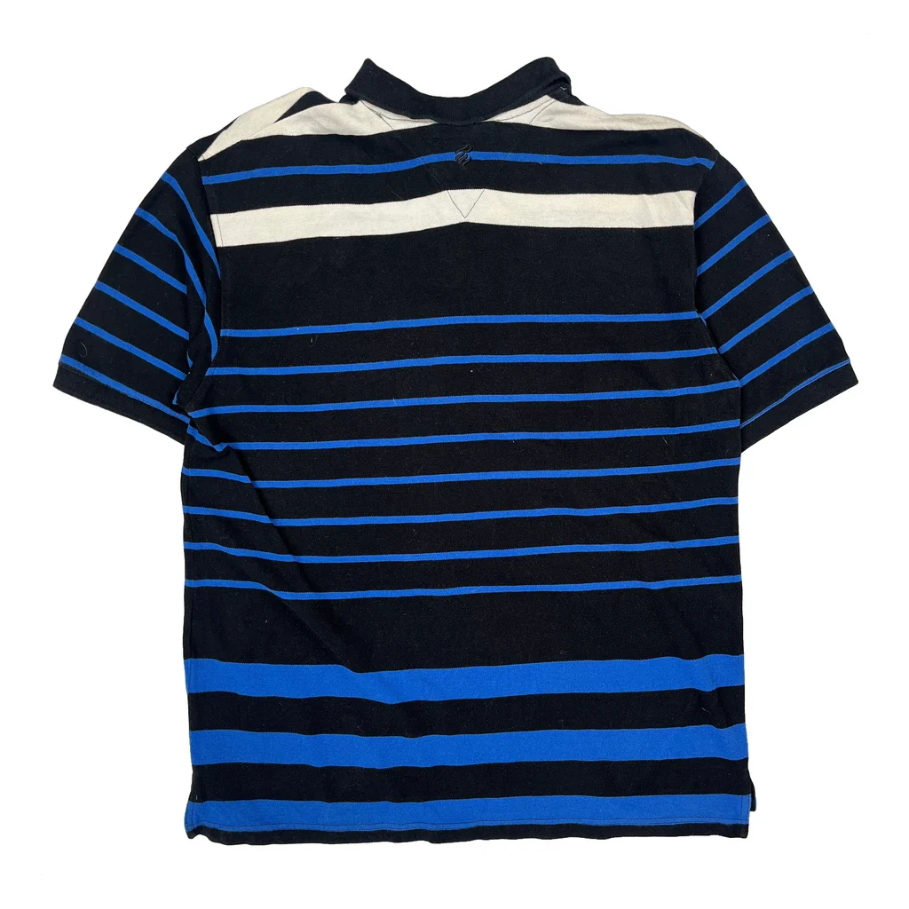 Rocawear Striped Polo Shirt - XL Black Cotton - Image 2