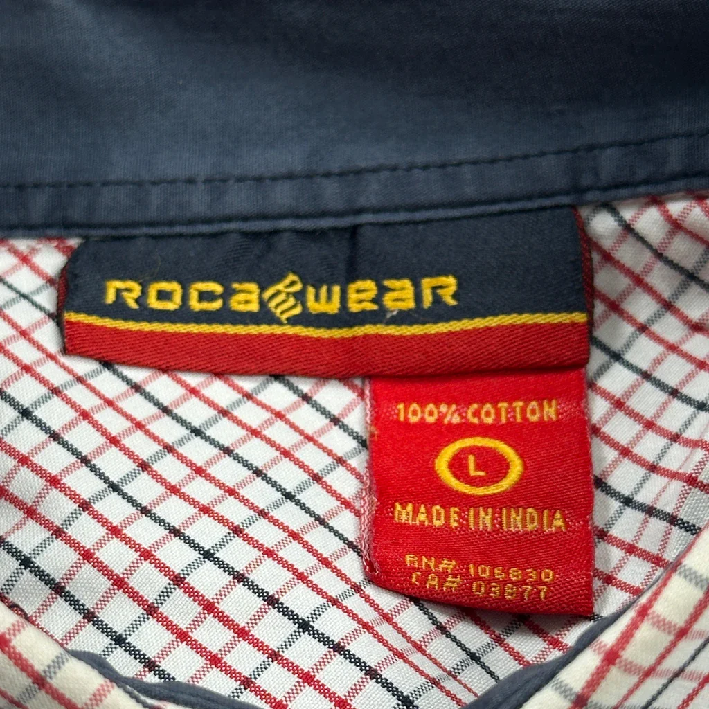 Rocawear Checked Shirt - Large Red Cotton - Image 3