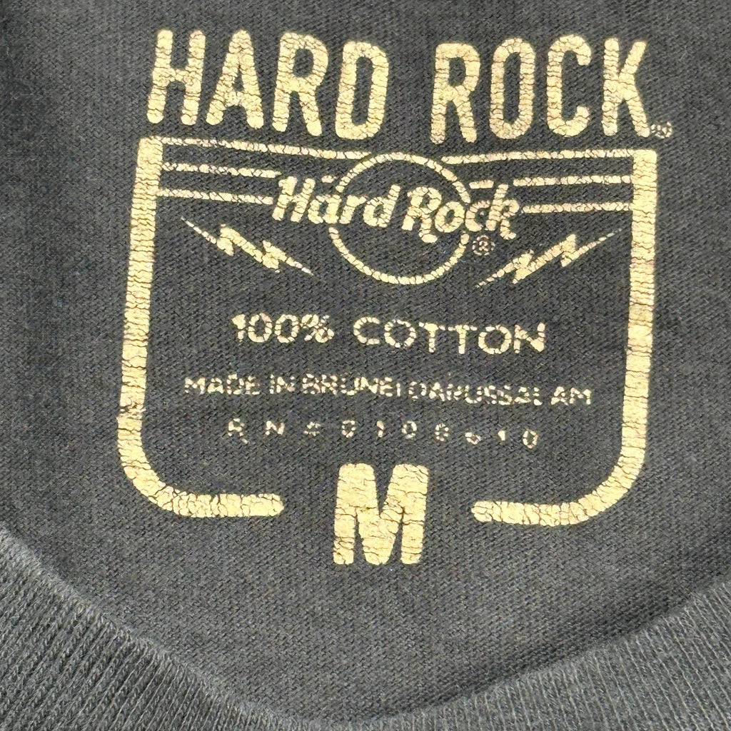 Rock Is Free Hard Rock Cafe Graphic T-Shirt - Medium Black Cotton - Image 3