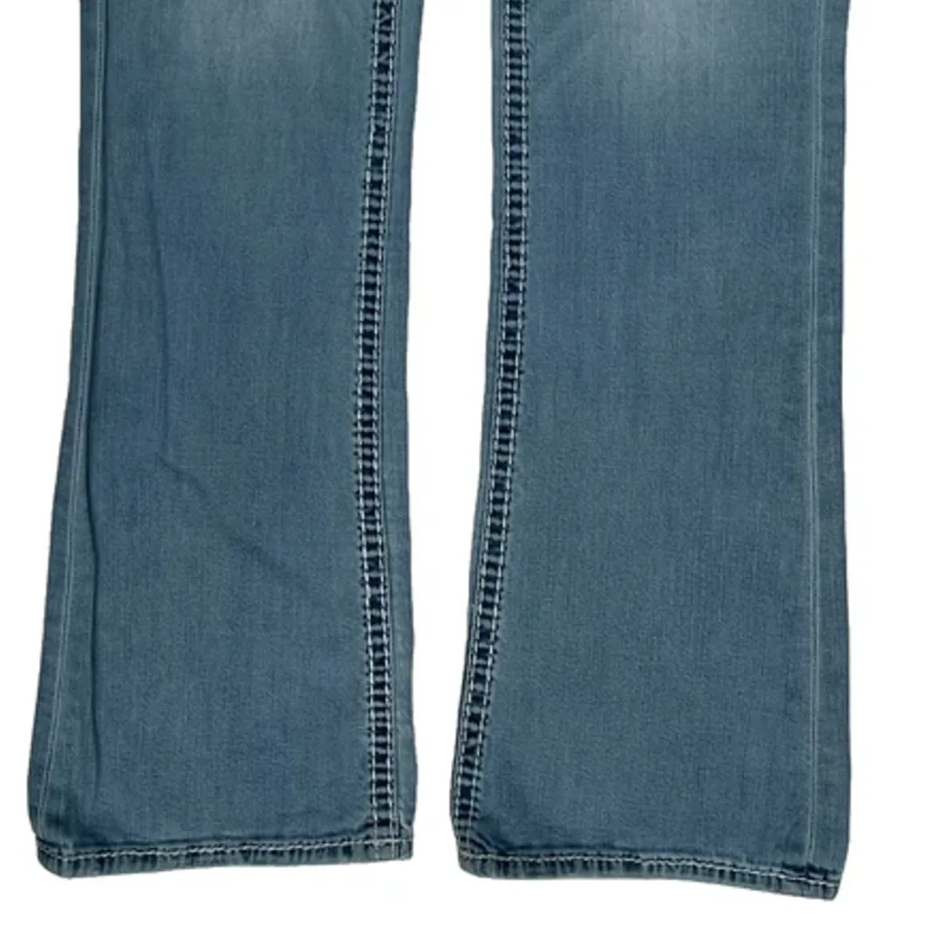 Rock Revival Boot Cut Jeans - 30W UK 8 Light Wash Cotton - Image 10