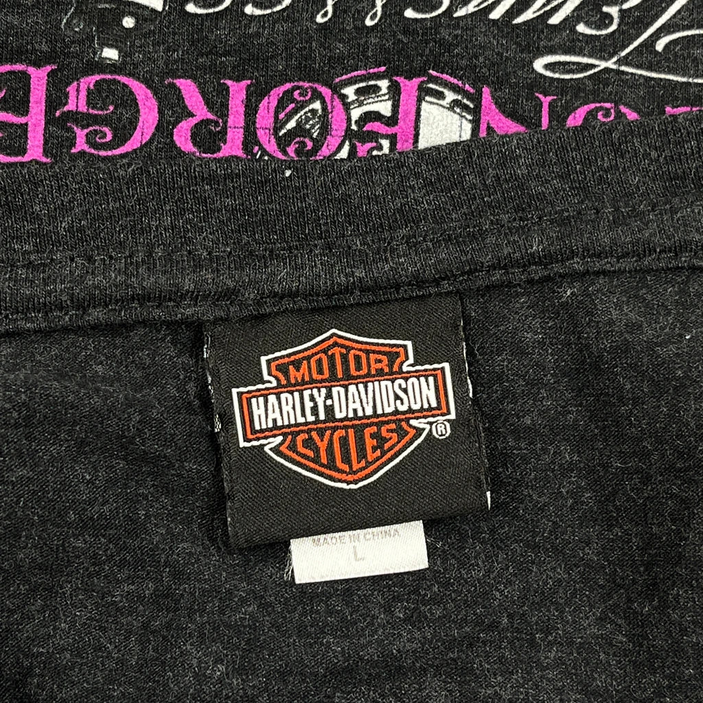 Rocky Top Harley Davidson Graphic T-Shirt - Large Black Cotton - Image 3
