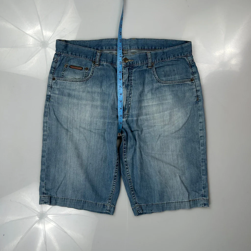 Rodd & Gunn Denim Shorts - 36W 13L Blue Denim - Image 4