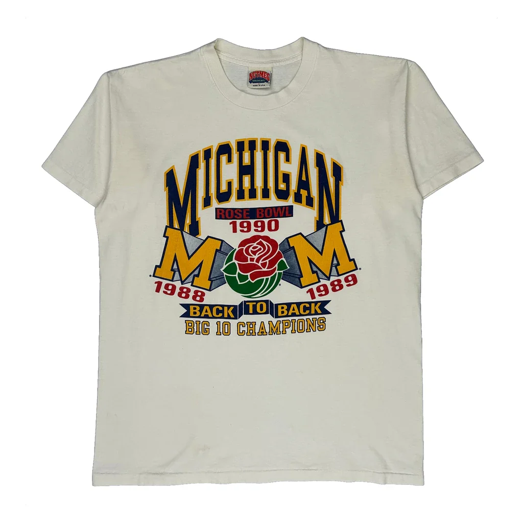 Rose Bowl 1990 Nutmeg College T-Shirt - XL White Cotton