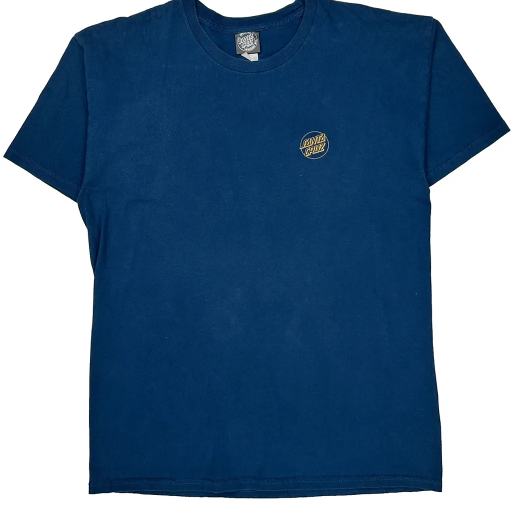 Roses Santa Cruz Graphic T-Shirt - Medium Blue Cotton - Image 6