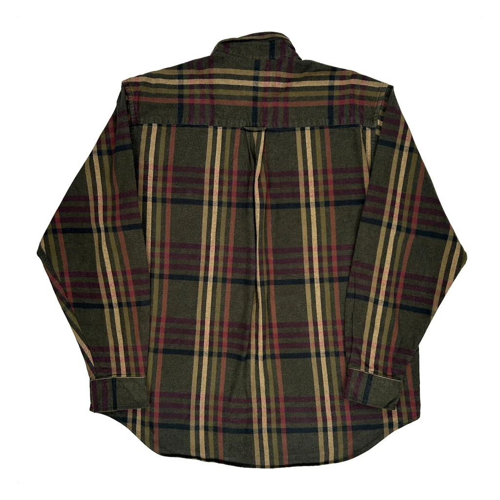Roundtree & Yorke Checked Flannel Shirt - Large Multicoloured Cotton - Image 2