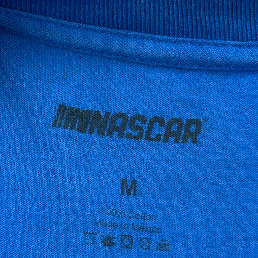 Roush Fenway Racing Nascar Graphic T-Shirt - Medium Blue Cotton - Image 3