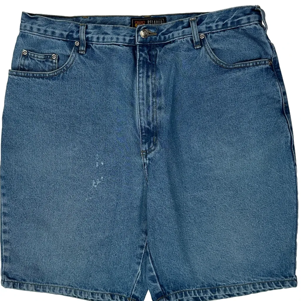 Route 66 Denim Shorts - 36W 9L Blue Cotton - Image 10