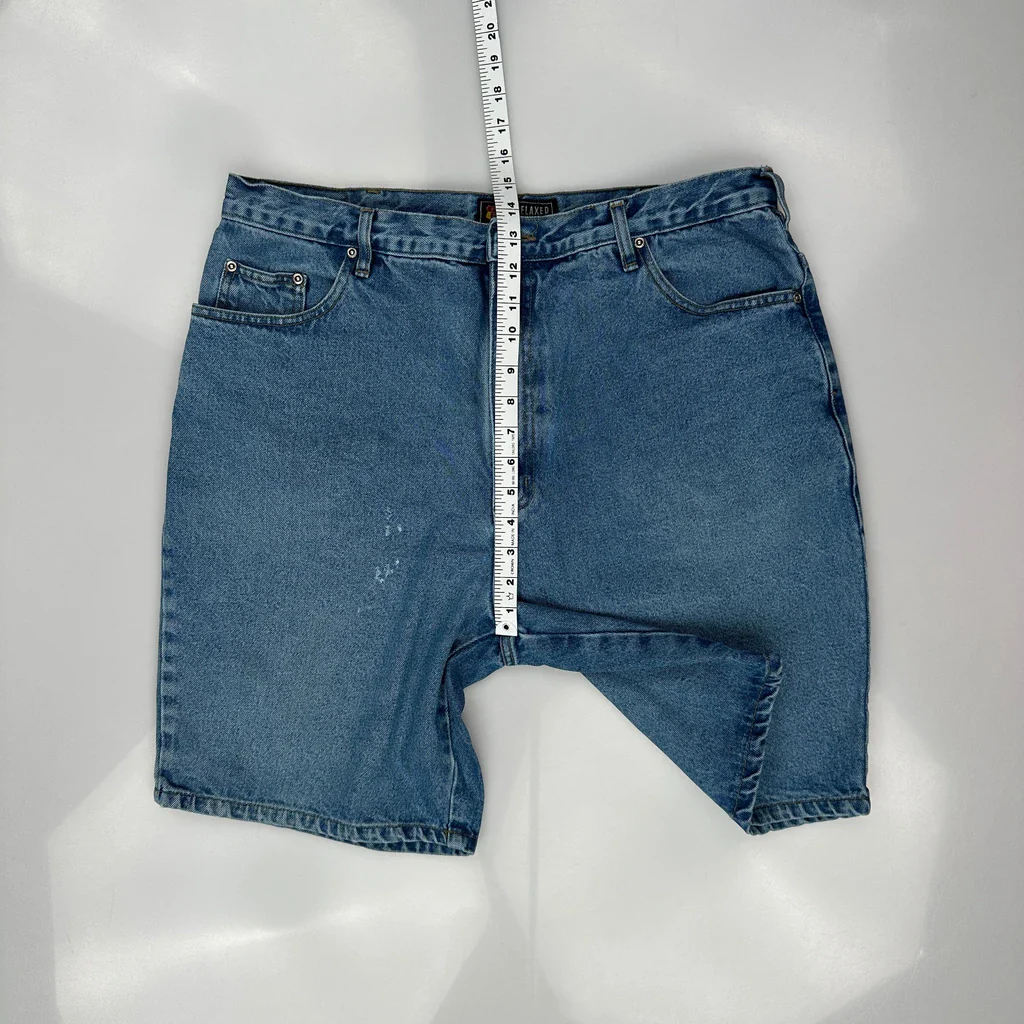 Route 66 Denim Shorts - 36W 9L Blue Cotton - Image 4