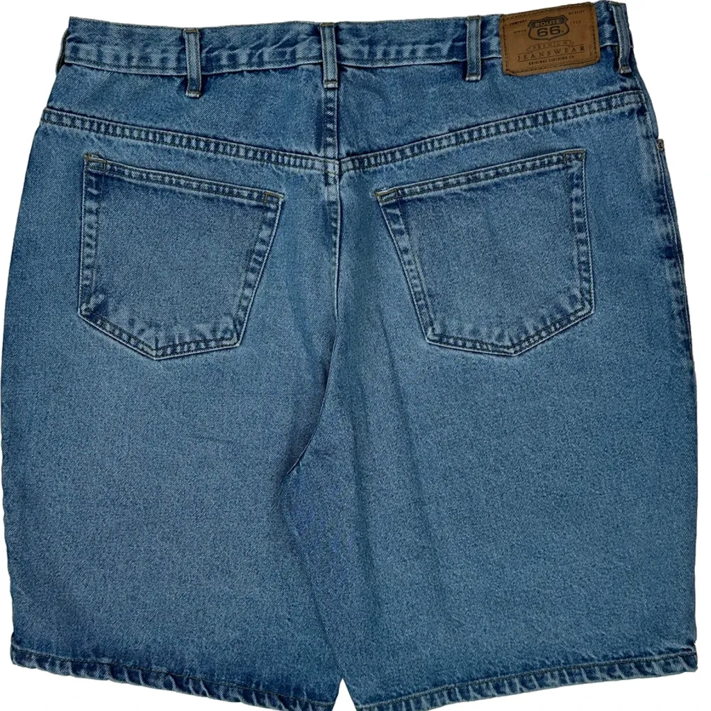 Route 66 Denim Shorts - 36W 9L Blue Cotton - Image 7