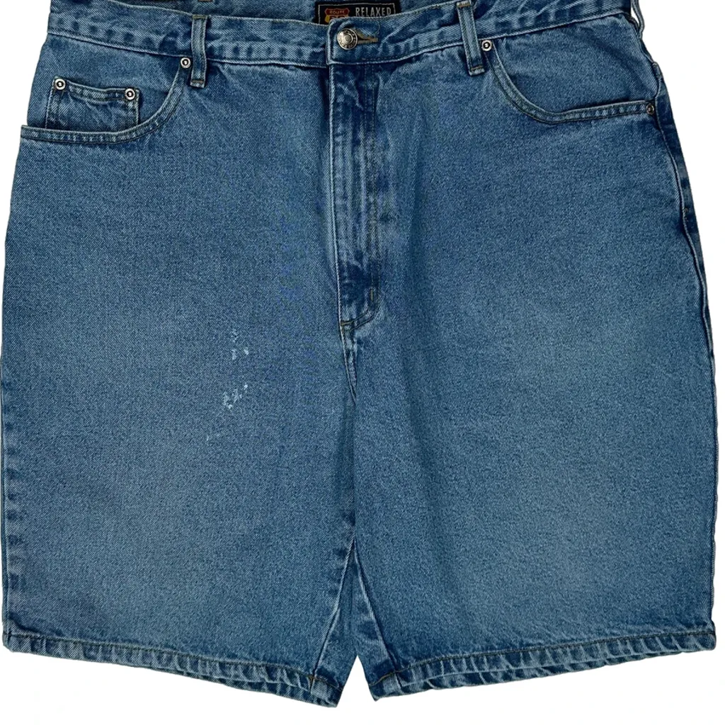 Route 66 Denim Shorts - 36W 9L Blue Cotton - Image 9