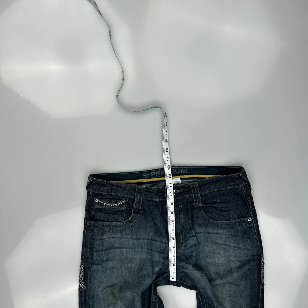 Route 66 Boot Cut Jeans - 36W 30L Blue Cotton - Image 4