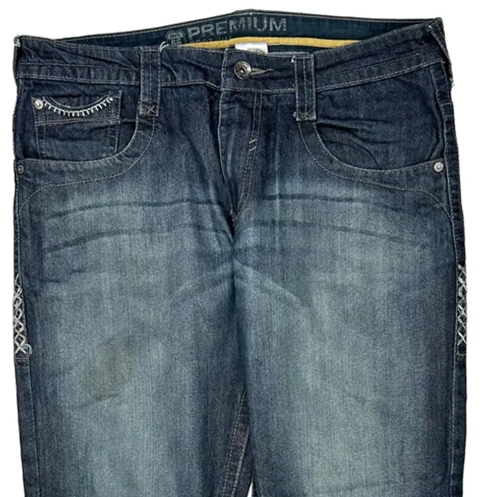 Route 66 Boot Cut Jeans - 36W 30L Blue Cotton - Image 9