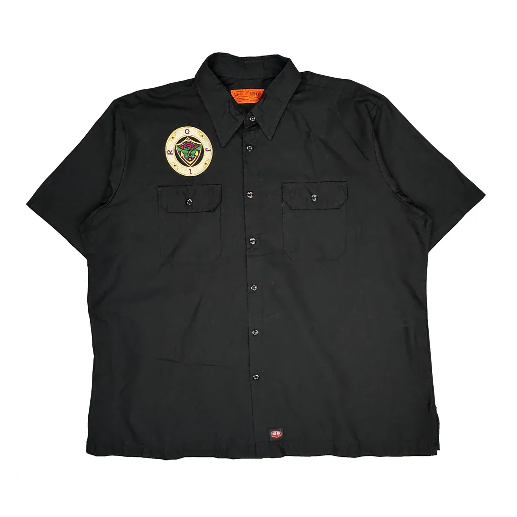 Royal Order Of Jesters Red Kap Work Short Sleeve Shirt - XL Black Polyester Blend